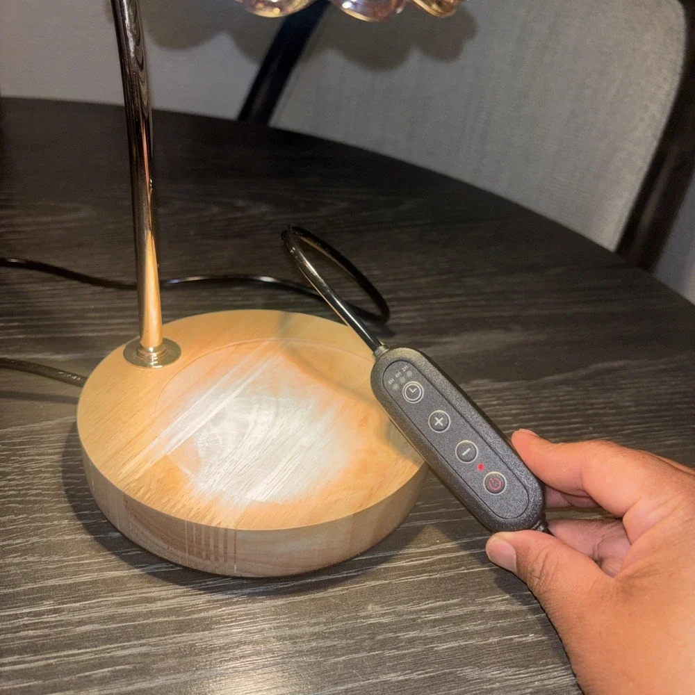 Candle Warmer Lamp with Timer Dimmable, Lily Rose Gold‎